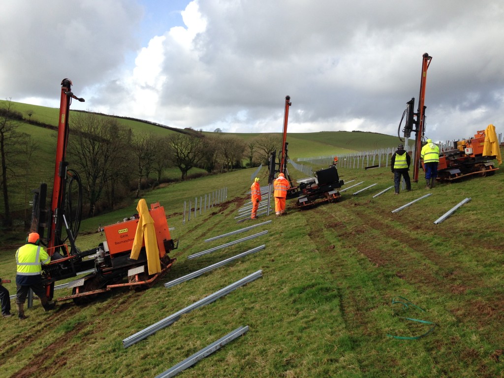 pile driving photovoltaic England