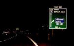lamelové značky - reflexivita dopravní značky v noci